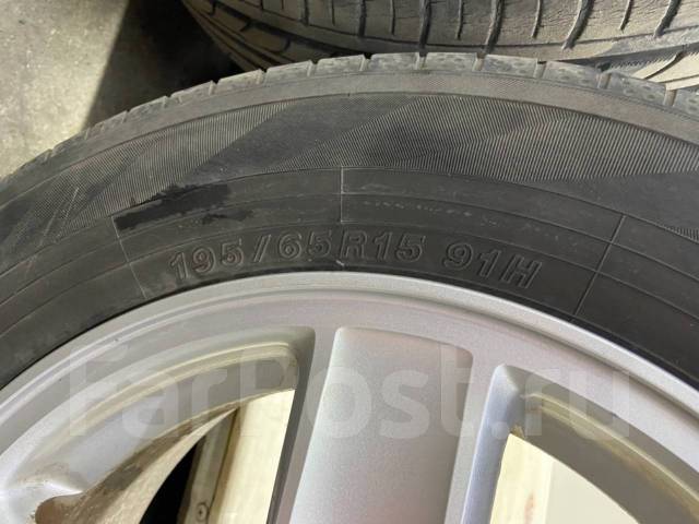 Комплект колес (диски Honda R15 + резина летня 195x65) б/п по РФ, 15 ...