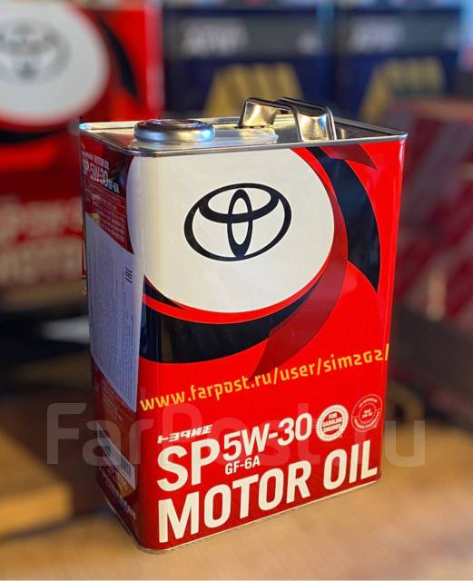Моторное масло оригинал Toyota 5W-30 SP/GF-6A 4L 08880-13705. Япония ...