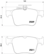 ������� ��������� RR VW Passat 11-/Kodiaq 17-/Teramont 18- Brembo P85124, ������ ������ P85124 ����