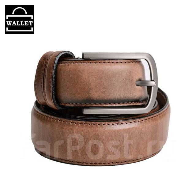 Мужской Брючный Ремень, Коричневый, Натуральная кожа, для мужчин, новый ...