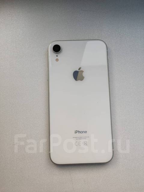 iPhone xr, 128 гб, 6.10", моноблок, белый, б/у, в наличии. Цена: 11 000 ...