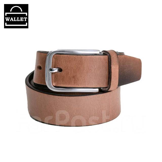Мужской Брючный Ремень, Коричневый, Натуральная кожа, для мужчин, новый ...