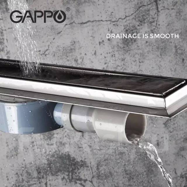 Трап для душа 500мм Gappo гидрозатвор сухая защита от запаха, для душа ...