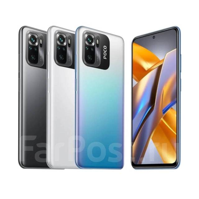 Смартфон Xiaomi Poco M5S (4+128GB) в "SP-sklad", 6.43", моноблок, синий ...