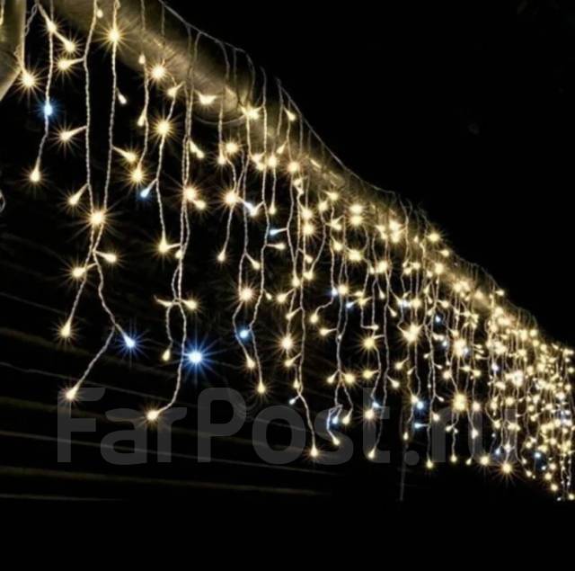 Новогодняя уличная гирлянда Бахрома, 25 м. Доставка в подарок - Цветы ...