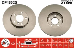 ���� ��������� �������� BMW X5 (E70, F15) 06-18 / X6 (E71, F16) 08-19 DF4852S ����