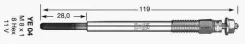 ����� ����������� NGK YE04 / 1684 YE04 ����
