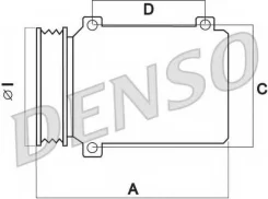 ���������� ������������ ��� Citroen C4(B7, LA#, LC#, UA#, UD#), DS4, DS5 / Peugeot 3008, 308(4C#,4A#), 5008 bDenso DCP21014/b DCP21014 ����