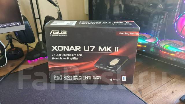 Внешняя звуковая карта ASUS Xonar U7 MKII, б/у, в наличии. Цена: 6 000 ...