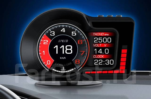 Автомобильный бортовой компьютер и автосканер F15 HUD OBD2 GPS купить ...
