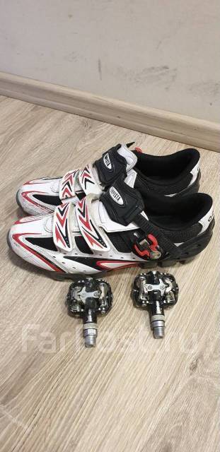 Ботинки велосипедные для контактных педалей, б/у, в наличии. Цена: 3 ...