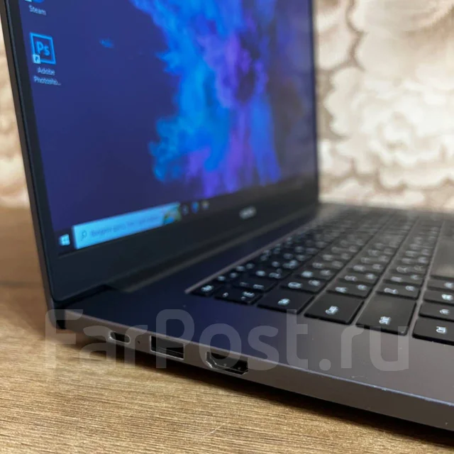 Honor MagicBook 15. 15.6", 3,7����, ��� 8 ��, ���� 256���, WiFi: 1, Bluetooth: 1, ����������� �� 8��. ����