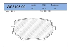 ������� ��������� �������� Suzuki Grand Vitara, XL-7 98-07/Escudo 94-05 WS310500 ����