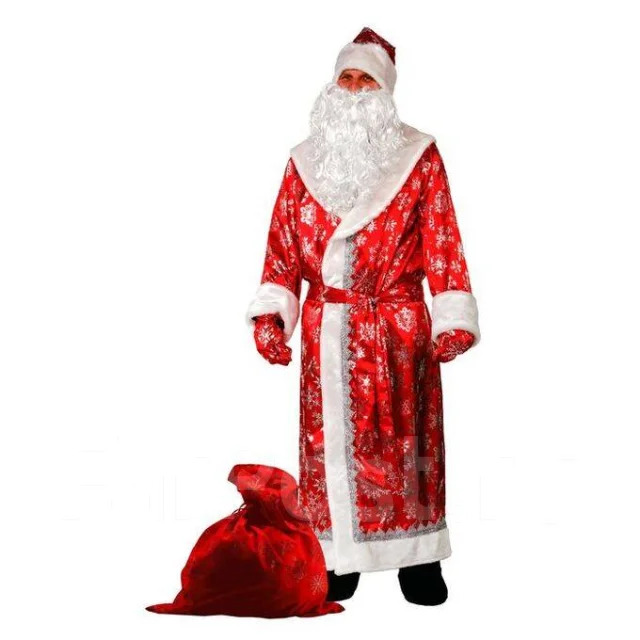 Костюм Деда Мороза Красный, для всех, новый, в наличии. Цена: 2 500₽ во ...