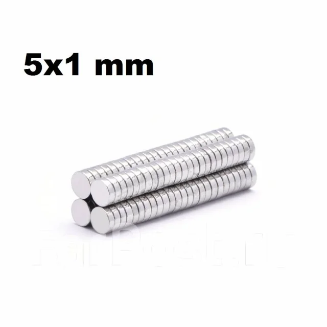 Неодимовый магнит диск 5x1 мм, новый, в наличии. Цена: 1₽ во Владивостоке