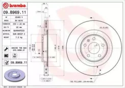 09. B969.11 ���� ��������� ������! Brembo 09B96911 09B96911 ����