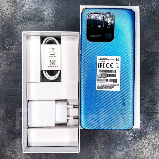 Xiaomi Redmi 10C 3ГБ+64ГБ Синий! Global! +Bluetooth наушники ...