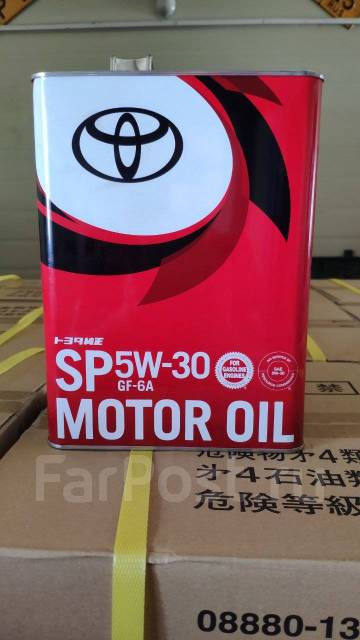 Масло моторное Toyota 5w30 (SP GF-6A), оригинал, Япония, синтетическое ...
