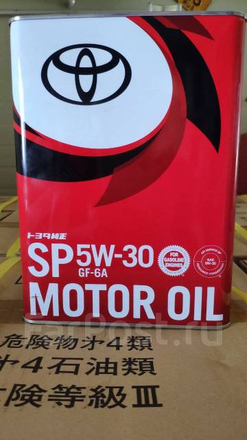 Масло моторное Toyota 5w30 (SP GF-6A), оригинал, Япония, синтетическое ...
