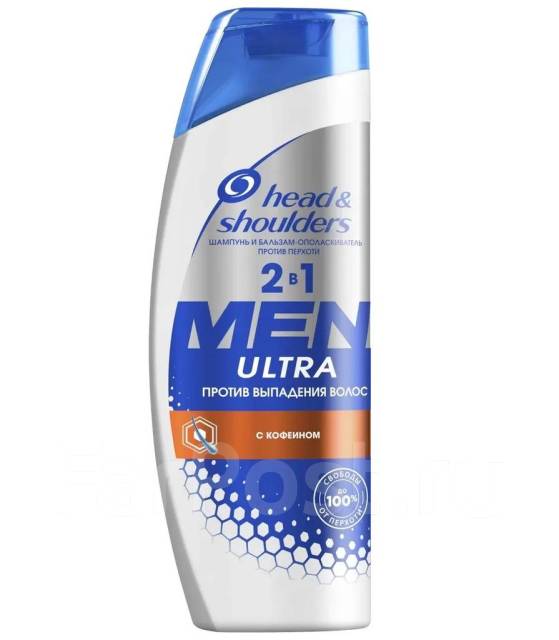 Head&Shoulders MEN шампунь для волос Ultra 2в1 Против выпадения 400мл ...