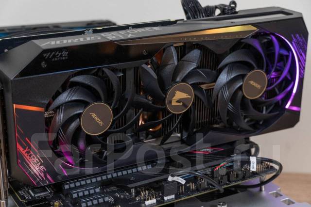 Видеокарта Gigabyte Aorus GeForce RTX 3080 10Gb Master Гарантия ДНС, б ...