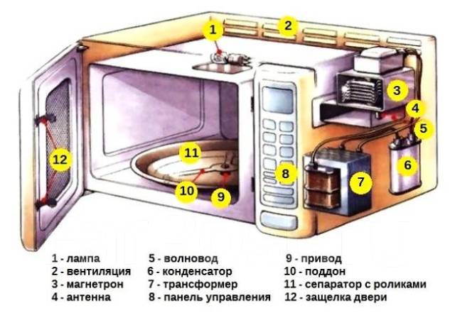 Микроволновка в разборе фото