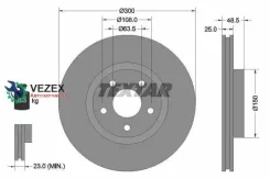 ���� ��������� �������� � ��������� PRO+ FORD C-MAX/Focus 2/3/KUGA / Volvo C30/C70/S40/V40 Textar 92141305 Textar 92141305 92141305 ����