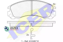 ������� ��������� �������� ������, Citroen: C-Crosser 07-, Mitsubishi: Outlander 03-, Space Wagon 98-, Peugeot: 4007 07- ICER 181358 181358 ����