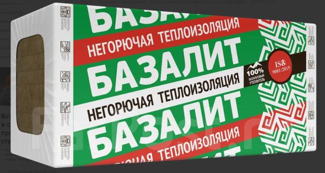 Базалит Л-50 плиты минерал., 1200*600*50, 8 плит,1уп, /0,288м3/5,76м2 ...