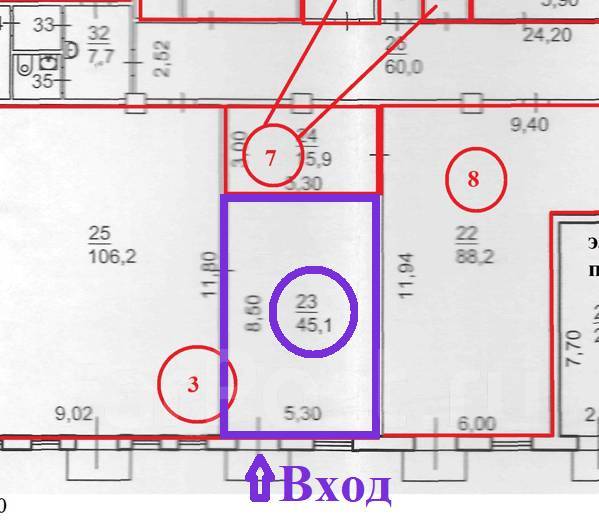 Отапливаемое помещение, 45,1 кв. м. квадратный метр в месяц, от ...
