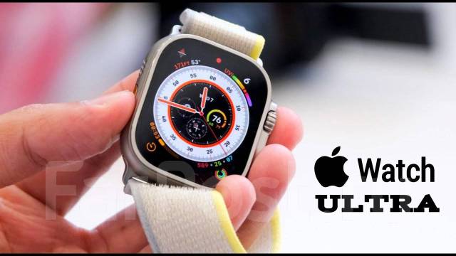 Часы Apple Watch Ultra 49mm Titanium Case with Midnight Ocean Band MQE,  новый, в наличии. Цена: 81 990₽ в Хабаровске