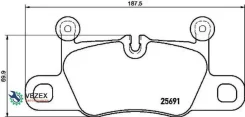 ������� ��������� Porsche 911 12- ����. Brembo P65031 P65031 ����