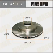 ���� ��������� Masuma BD-2102 / BD-2500 (1/2) Wingroad, AD / Y11 99-08 40206-4M400, �40206-4M402, �40206-4M403, �40206-4M404, �40206-71E06, �40206-93J...