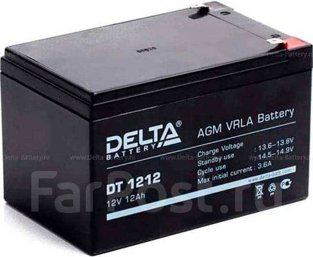 Аккумулятор 12в 12ач delta