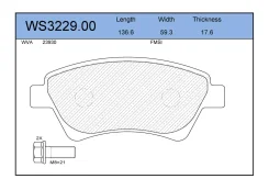 ������� ��������� �������� �������� ��� Renault Megane, Renault Scenic II, Renault Kangoo jeenice ws322900 WS322900 ����