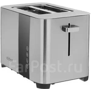 Тостер Kitfort KT-2047 серебр [850 Вт, тостов - 2, подогрев, размораж ...