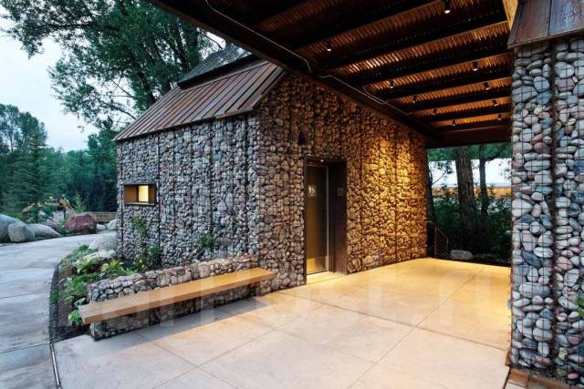 Монтаж и установка гаража из габионов под ключ - Устройство заборов ...