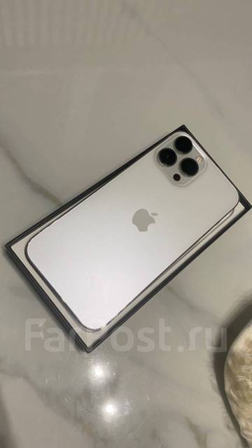 Айфон 13 про Макс 256 гб, 6.70", моноблок, белый, NFC, новый, в наличии ...
