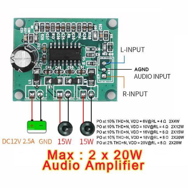 2.0 Цифровой стерео аудио усилитель 20 Вт + 20 Вт, CS86552E, DIY, новый ...