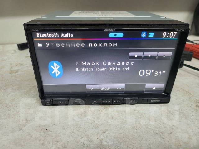 Магнитола Mitsubishi NR-MZ50 Bluetooth, 2 DIN — 178x100 мм, б/у, в ...