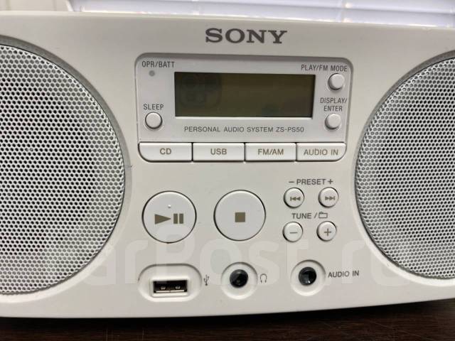 Магнитола Sony ZS-PS50 FM-/AM Радио CD MP3 USB БарахолкаДВ ...