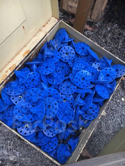 Крепеж утеплителя / изоляции Дюбель гриб с пластиковым гвоздем 100 мм ...