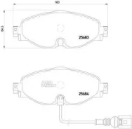 ������� ��������� �������� AUDI: A3 12-, SEAT: LEON 12- Skoda: Octavia 12-, VW: GOLF VI 11-, GOLF VII 12- Brembo P85126 P85126 ����