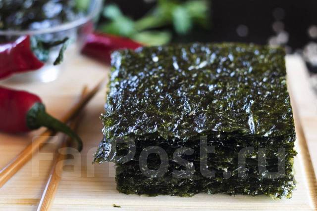 Морская капуста хрустящая гим нори, в наличии. Цена: 120₽ во Владивостоке