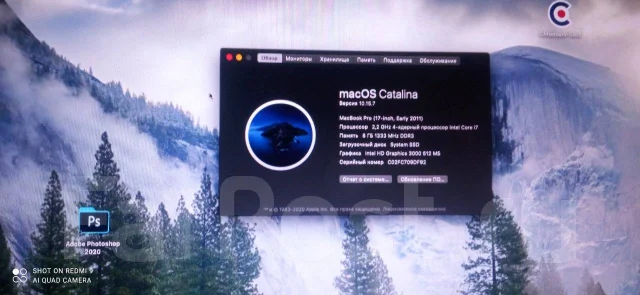 Apple MacBook Pro 17 2011 Early. 17.3", 2,2����, ��� 8 ��, ���� 1 000���, WiFi: 1, Bluetooth: 1 ����