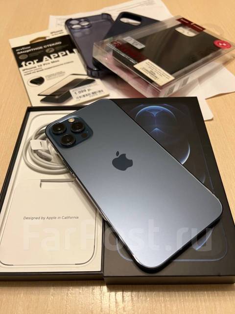 Продам iPhone 12 Pro Max 128GB. Синий. РСТ. Документы. Идеал ...