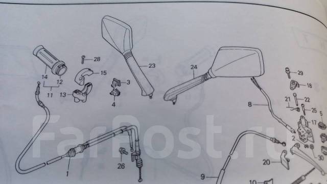 Зеркала honda lead af20