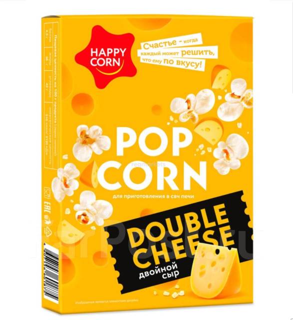 Попкорн для СВЧ "Happy Corn" Double, пачка 100гр - Продукты питания во ...