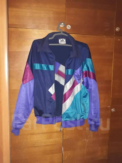 Винтажная олимпийка Adidas 90 года, размер: 48, 41,0 см, 96,0 см, 84,0 ...