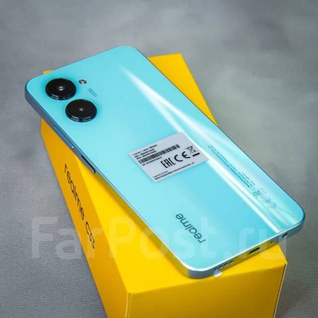 Realme C33 4ГБ+64ГБ Синий! Ростест! NFC! +наушники WeLove, 64 гб, 6.50 ...